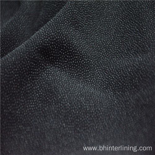 Elastic PA double dots coating woven lining fabric